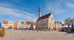 Medieval,Town,Hall,And,Town,Hall,Square,Of,Tallinn,,The